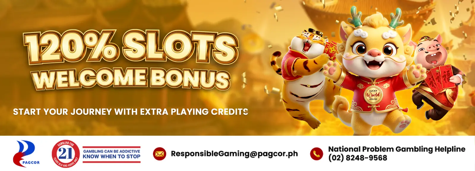 120% Slots Welcome Bonus