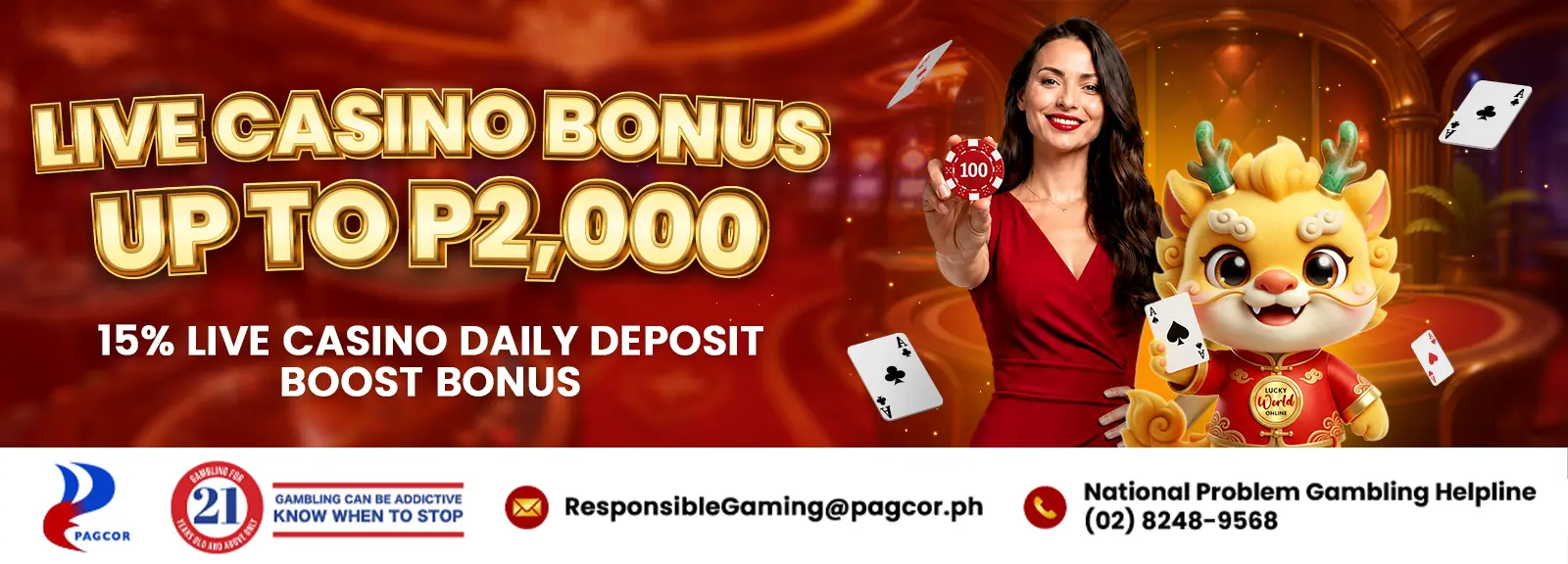 15% Live Casino Daily Deposit Boost Bonus